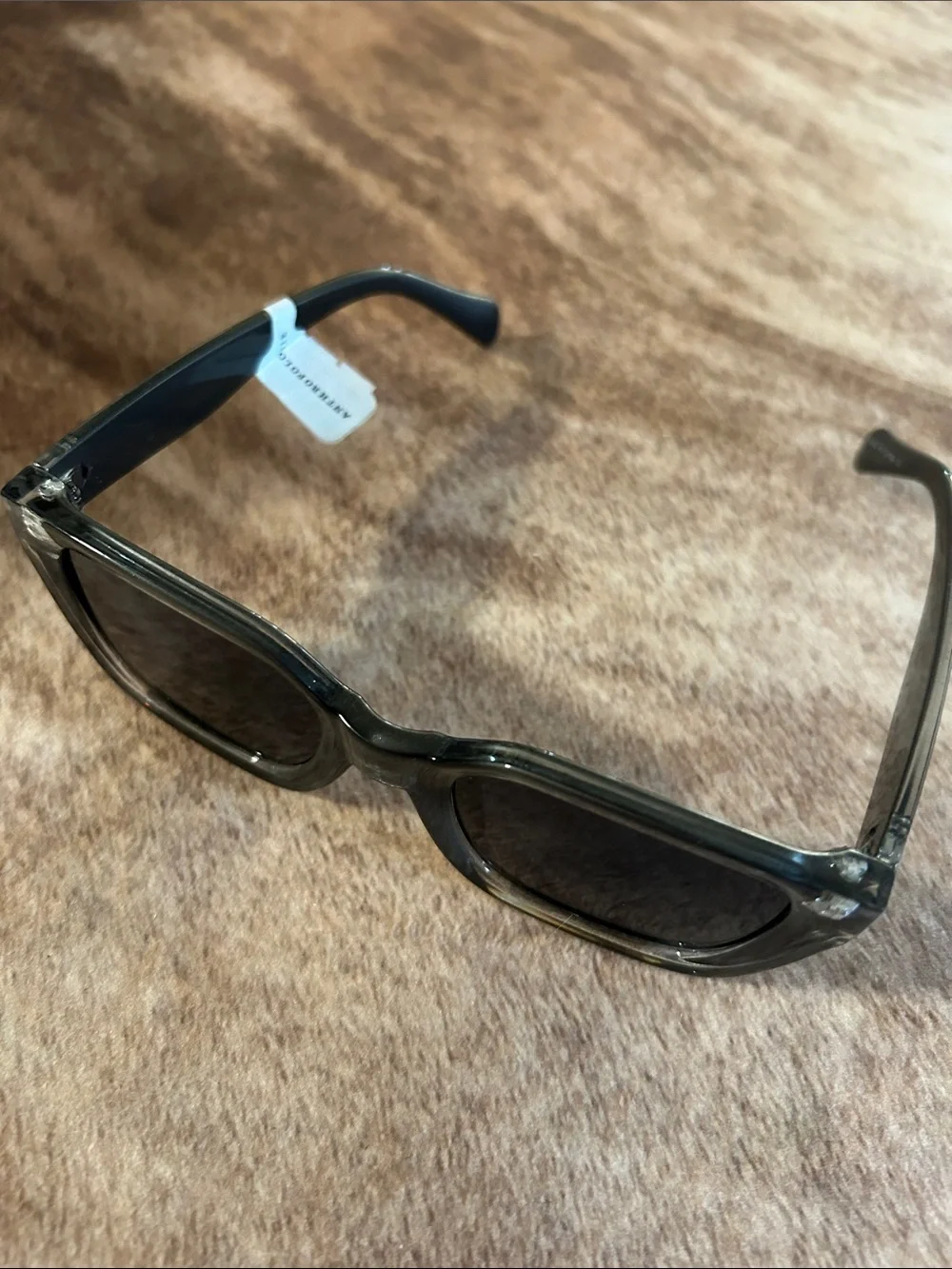 Square Retro Sunglasses in Dark Gray ANTHROPOLOGIE